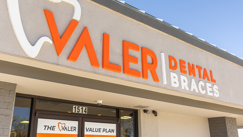 Valer Dental and Braces sign on outside of dental office in Albuquerque